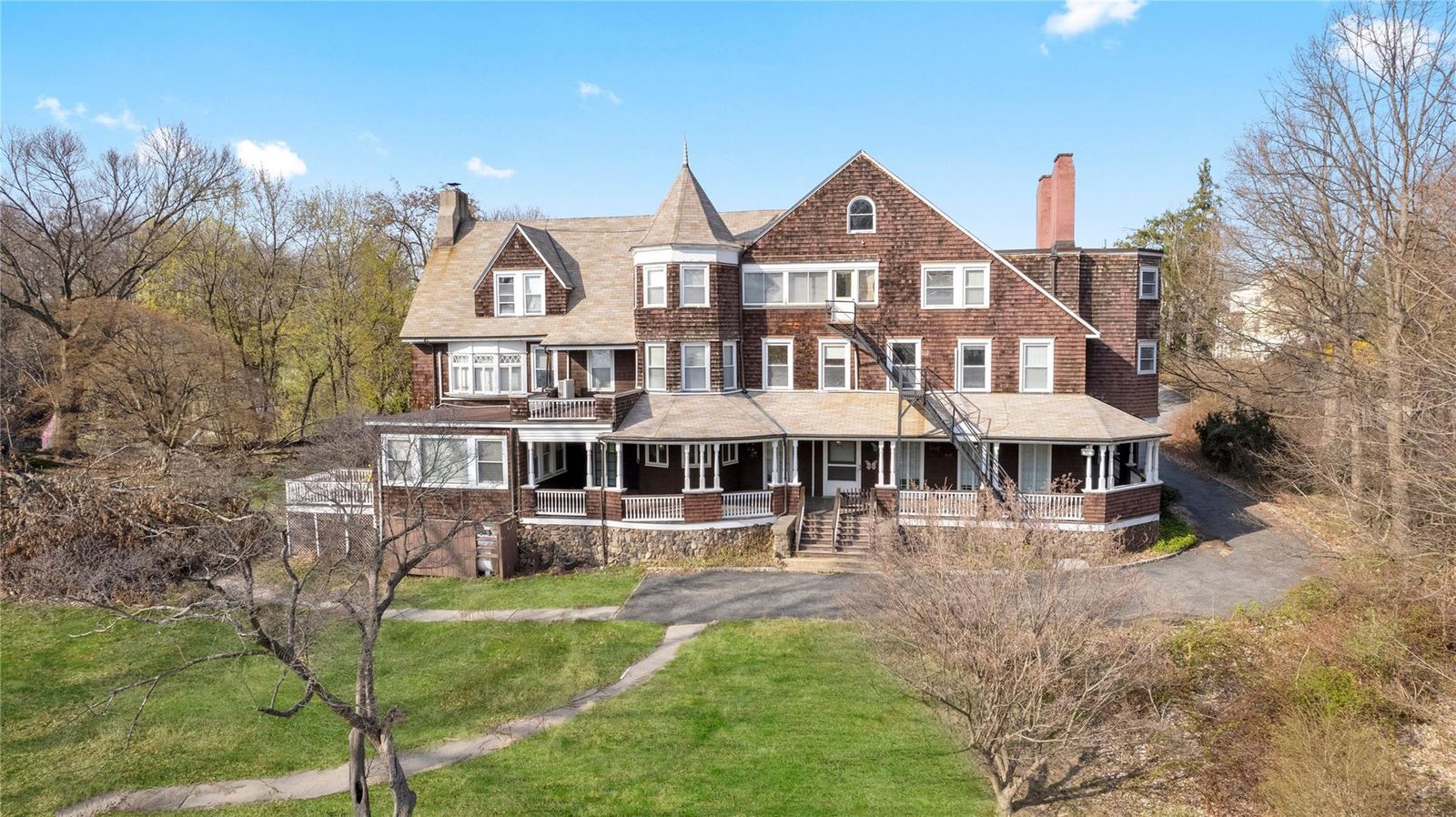 Queen Anne exterior of Victoria Home on North Malcolm Street in Ossining, New York